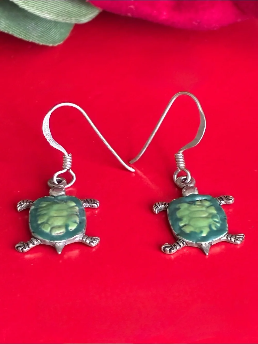 925 Sterling Silver cute turtle